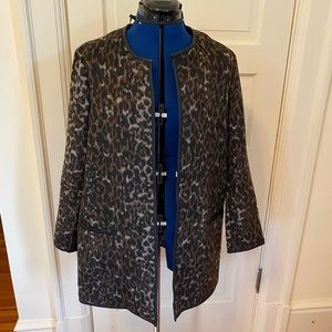 Old Navy Fleece leopard jacket size large